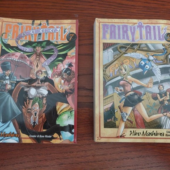 Fairy Tail English Manga Volumes 2 & 7 by Hiro Mashima Anime Book Comic - Picture 1 of 5